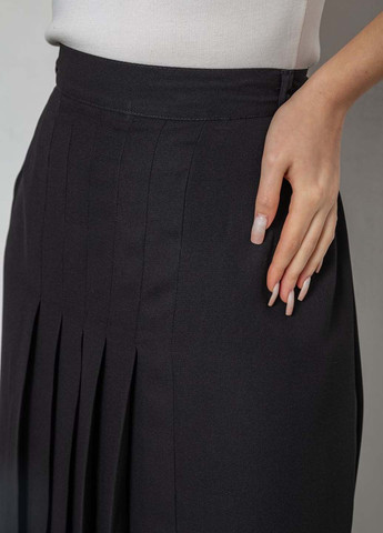 Черная офисная однотонная юбка Ager