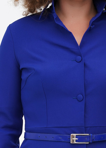 Синее кэжуал платье рубашка Maurini однотонное
