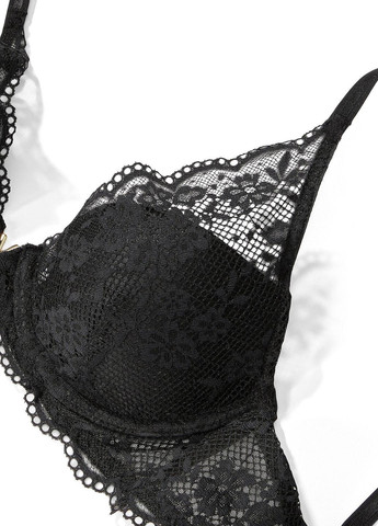 Черный демисезонный комплект (бюстгальтер, трусики) Victoria's Secret