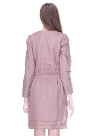 Темно-рожева кежуал плаття, сукня Vyshyvanka з орнаментом
