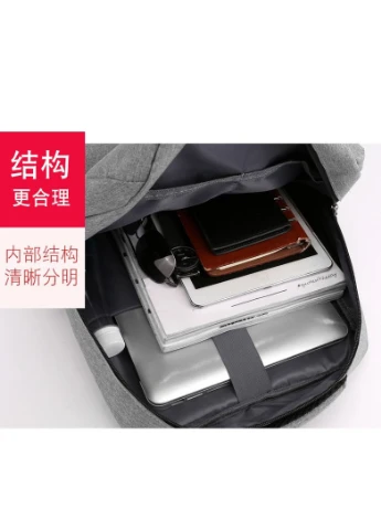 Бордовий урбанський рюкзак з USB Корона (251904920)
