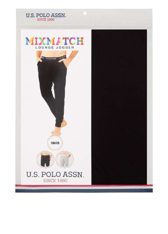 Черные домашние демисезонные брюки U.S. Polo Assn.