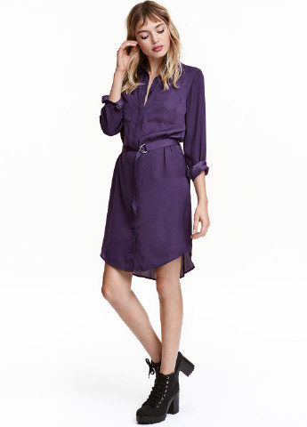 Фіолетова кежуал сукня H&M