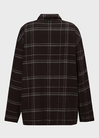 Черная домашний рубашка в клетку Calvin Klein