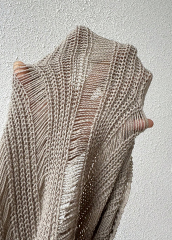 Бежевый демисезонный пуловер пуловер SHEIN