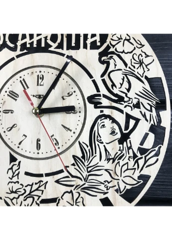 Дизайнерський дитячий настінний годинник «Покахонтас» 7Arts (253567203)