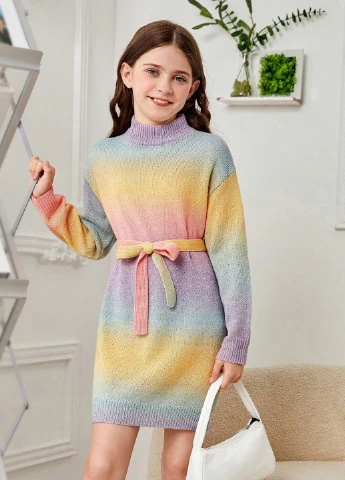 Комбинированное платье SHEIN (331035449)