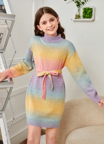 Комбинированное платье SHEIN (331035449)