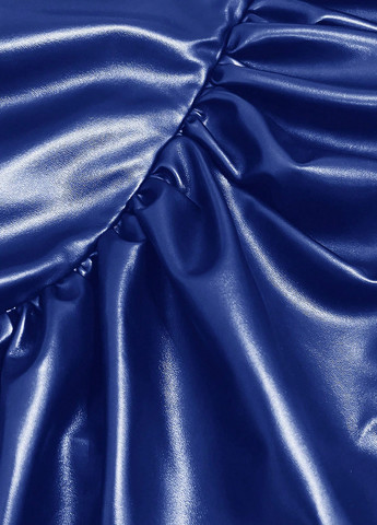 Синя коктейльна, святковий, вечірня сукня на запах, футляр, з відкритою спиною SHEIN однотонна