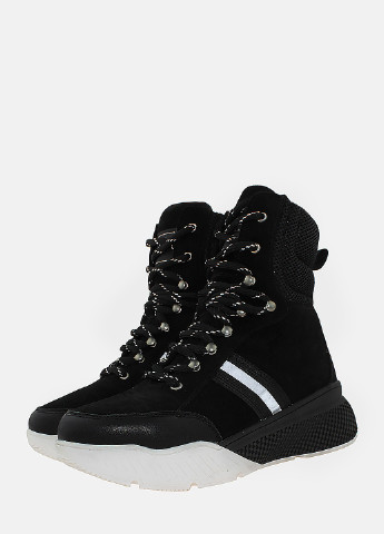 Зимние ботинки rf01130-11 черный Favi из натуральной замши