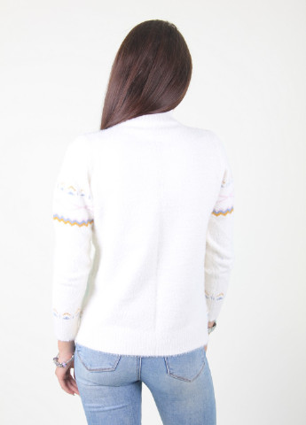 Білий демісезонний светр Ladies Fashion
