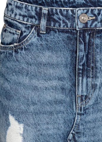 Синяя джинсовая юбка H&M