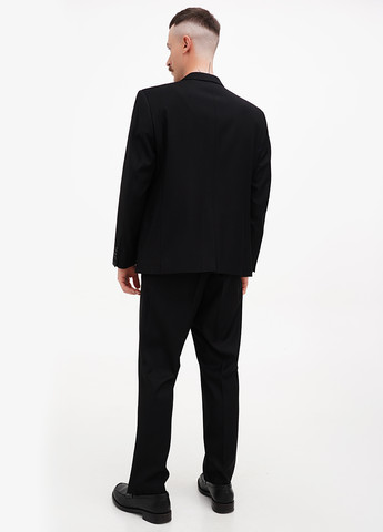 Чорний демісезонний костюм (піджак, штани) брючний Federico Cavallini