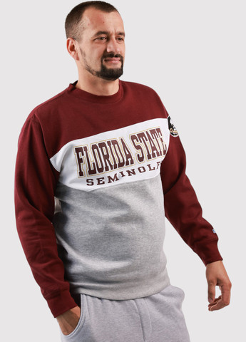 Комбинированный свитшот Blue 84 колор блок нашивки (361422134)