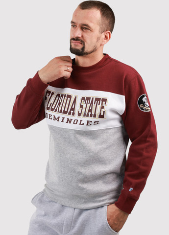 Комбинированный свитшот Blue 84 колор блок нашивки (361422134)