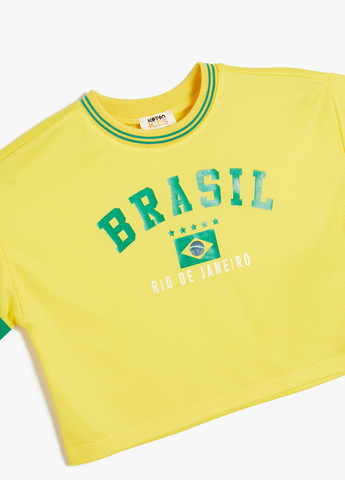 Жовта літня футболка KOTON