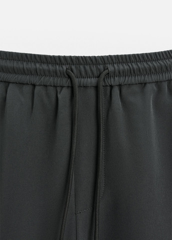 Серые кэжуал демисезонные брюки Zara