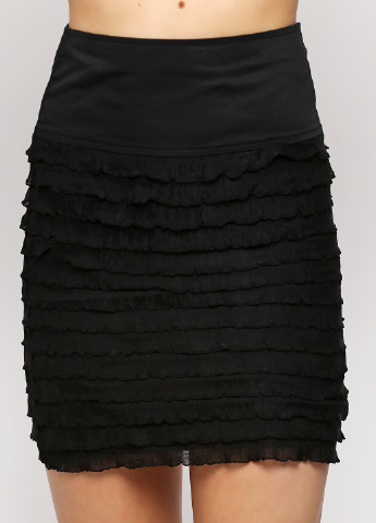 Черная кэжуал однотонная юбка Bangkok Look мини