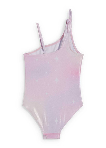 Светло-розовый летний купальник слитный C&A