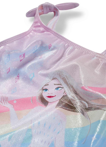 Светло-розовый летний купальник слитный C&A