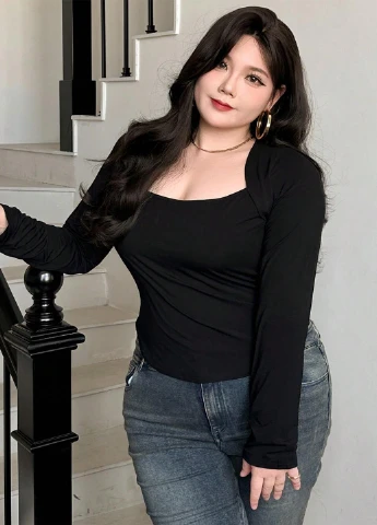 Чёрная блуза SHEIN