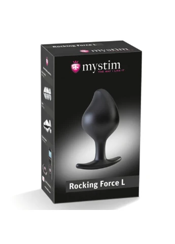 Силиконовая анальная пробка Rocking Force L для электростимулятора, диаметр 4,7см Mystim (254151326)