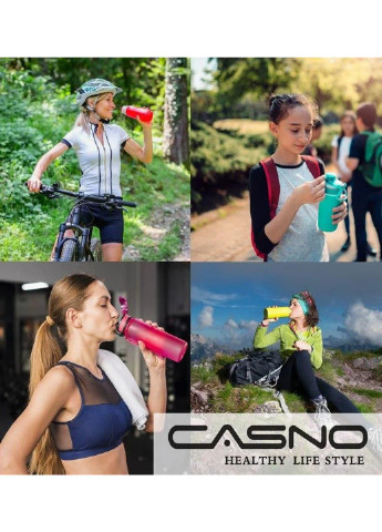 Бутылка для воды спортивная 400 мл Casno фиолетовая