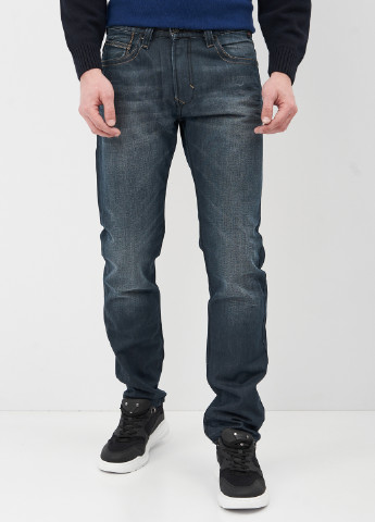 Темно-синие демисезонные прямые джинсы Kaporal