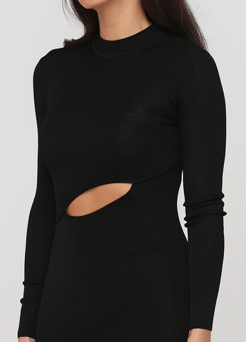 Черное кэжуал платье платье-свитер Nyden by H&M однотонное