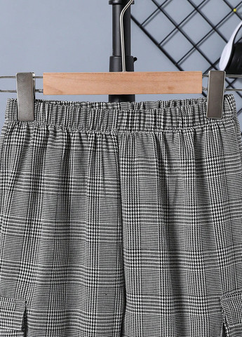 Серые кэжуал демисезонные брюки джоггеры, карго SHEIN