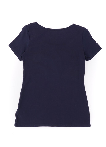 Темно-синя літня футболка для годуючих H&M