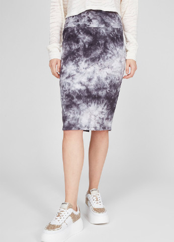Черная кэжуал тай-дай юбка DKNY карандаш