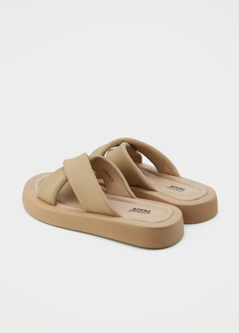 Бежевые шлепанцы Respect
