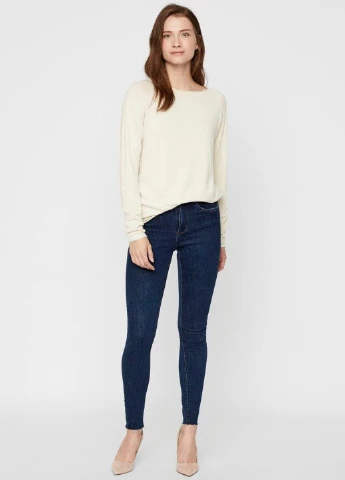 Молочний демісезонний светр Vero Moda