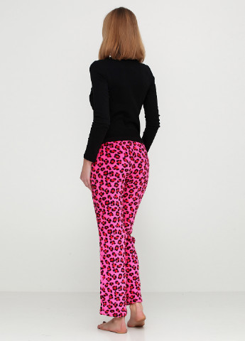 Розовые домашние демисезонные прямые брюки Seven Apparel
