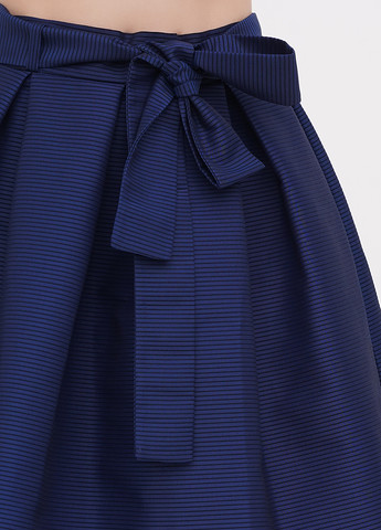 Темно-синяя кэжуал в полоску юбка Lila Kass клешированная-солнце