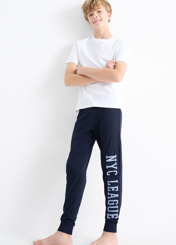 Комбинированные домашние демисезонные брюки джоггеры C&A