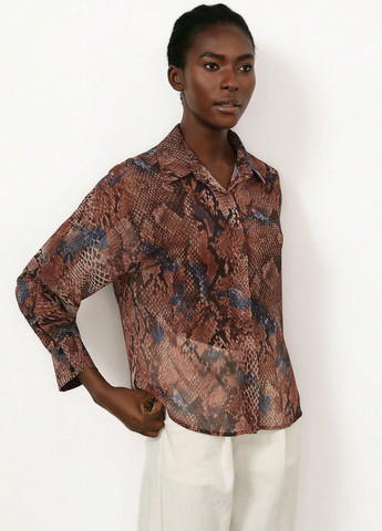 Комбинированная блуза SHEIN