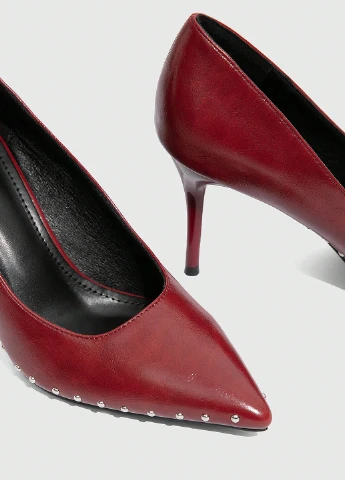 SHEIN Туфлі туфлі-човники бордовий з штучна шкіра, китай — літо (337833367)