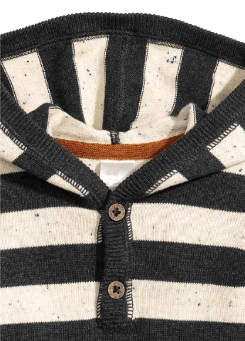 Худі,темно-сірий в білу смужку, H&M (255192727)