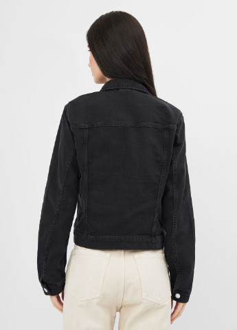 Чорна літня куртка джинсова H&M