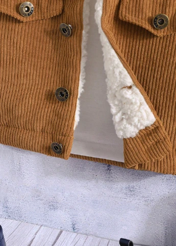 Коричневая демисезонная куртка SHEIN