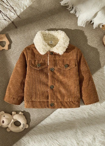 Коричневая демисезонная куртка SHEIN