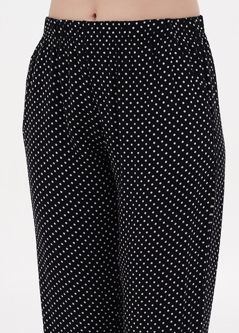 Черная всесезон пижама (рубашка, брюки) рубашка + брюки No Brand
