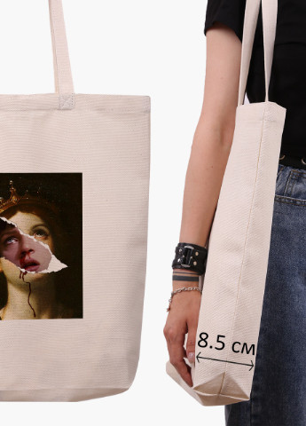 Эко сумка шоппер белая Ренессанс Ума Турман (Renaissance Pulp Fiction) (9227-1587-WTD) Еко сумка шоппер біла 41*39*8 см MobiPrint (215943872)