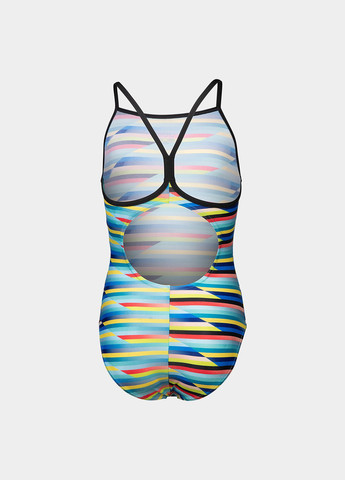 Комбинированный летний купальник слитный Arena RACING STRIPE SWIMSUIT LIGHTDR