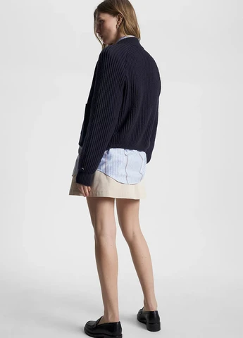 Темно-синя демісезонна куртка Tommy Hilfiger