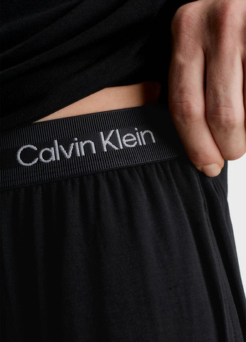 Черные домашние демисезонные брюки Calvin Klein
