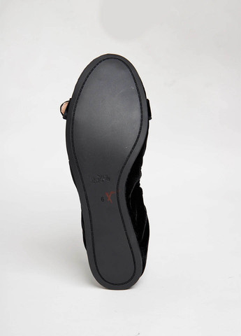 Женские балетки Coach | чёрные однотонные без декора текстиль (308802814)