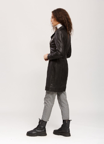 Плащ шкіряний NEBRASKA на блискавці демісезон (212556985)